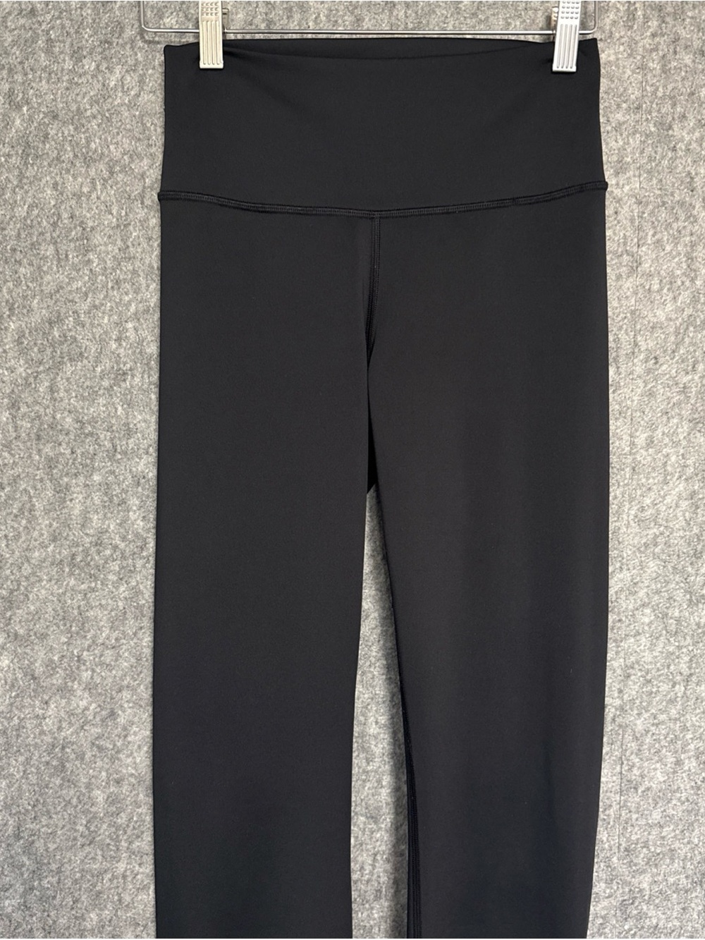 ALO Yoga Black Snap-Cuff Flare Leggings with Side Buttons - Picture 4 of 15
